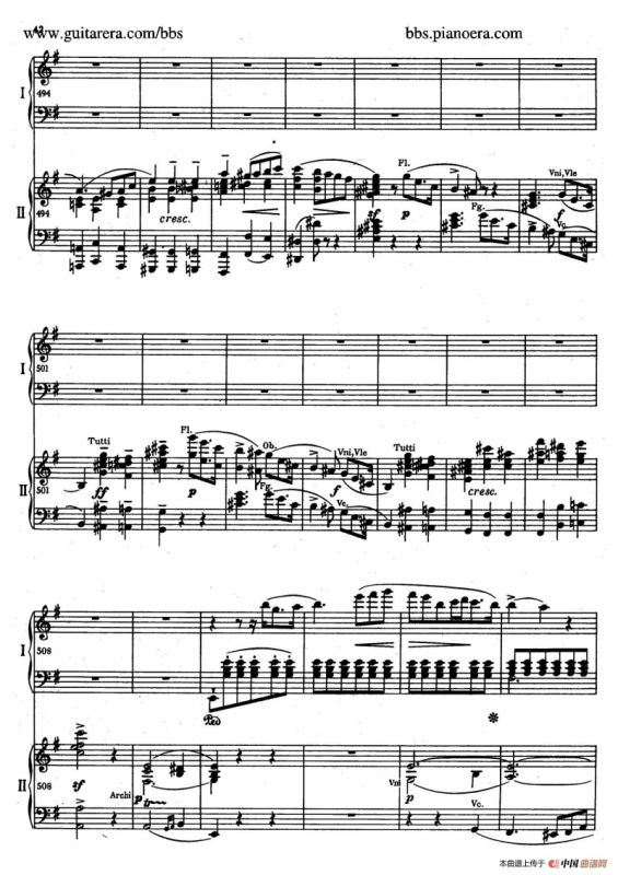 e小调第一钢琴协奏曲 Op.11（双钢琴版·第一乐章）