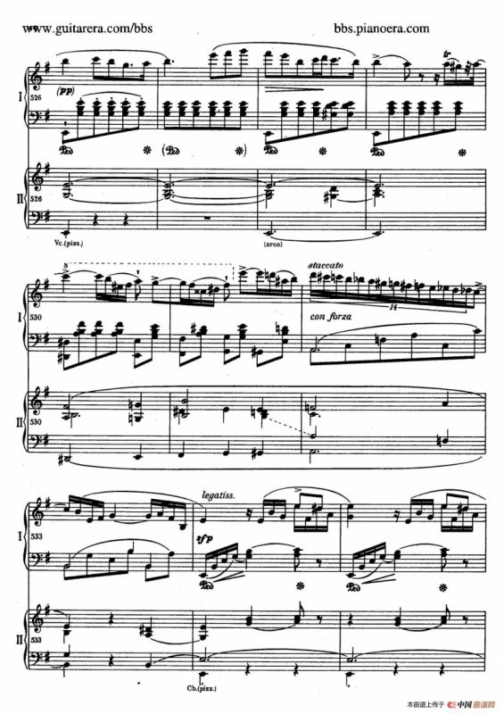 e小调第一钢琴协奏曲 Op.11（双钢琴版·第一乐章）