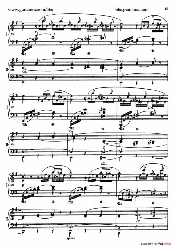 e小调第一钢琴协奏曲 Op.11（双钢琴版·第一乐章）