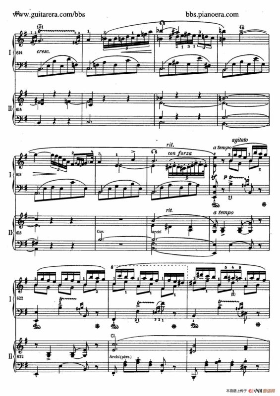 e小调第一钢琴协奏曲 Op.11（双钢琴版·第一乐章）