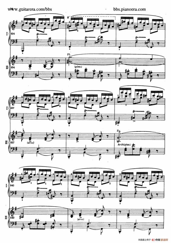 e小调第一钢琴协奏曲 Op.11（双钢琴版·第一乐章）