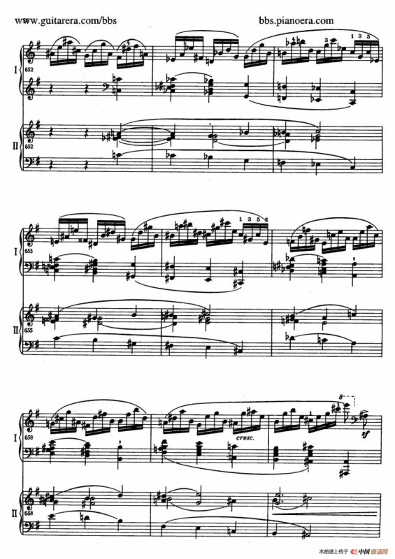 e小调第一钢琴协奏曲 Op.11（双钢琴版·第一乐章）