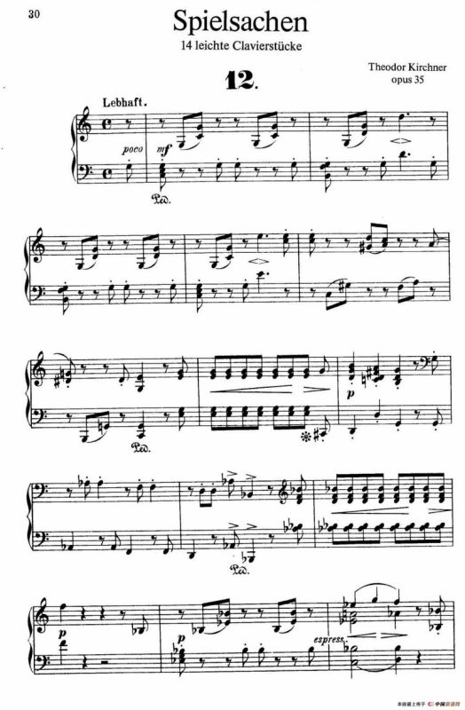 Spielsachen Op.35（玩具·12）