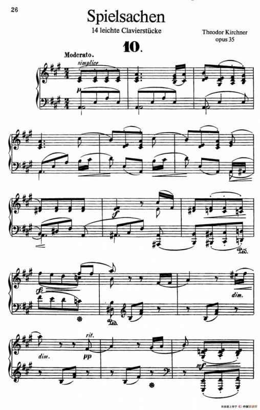 Spielsachen Op.35（玩具·10）