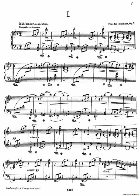 Album Leaf Op.7（纪念册的一页·1）