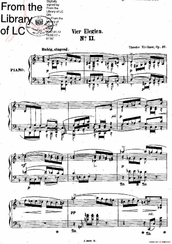 Vier Elegien Op.37（4首悲歌·2）