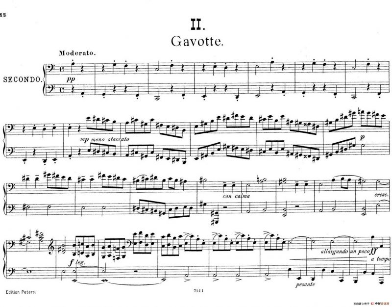 Deux Morceaux Pour Quatre Mains Op.43（2首四手联弹小品·2）