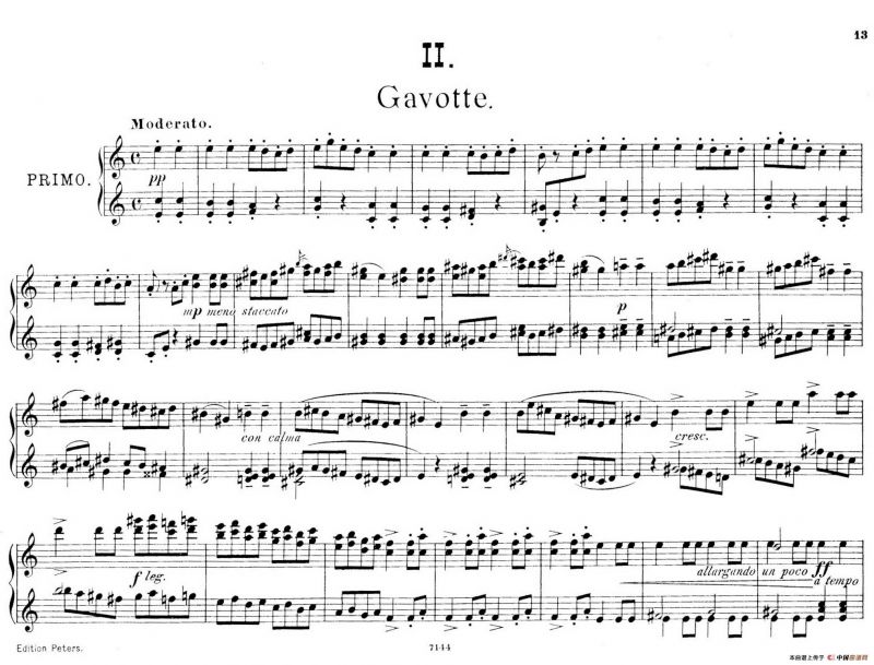 Deux Morceaux Pour Quatre Mains Op.43（2首四手联弹小品·2）