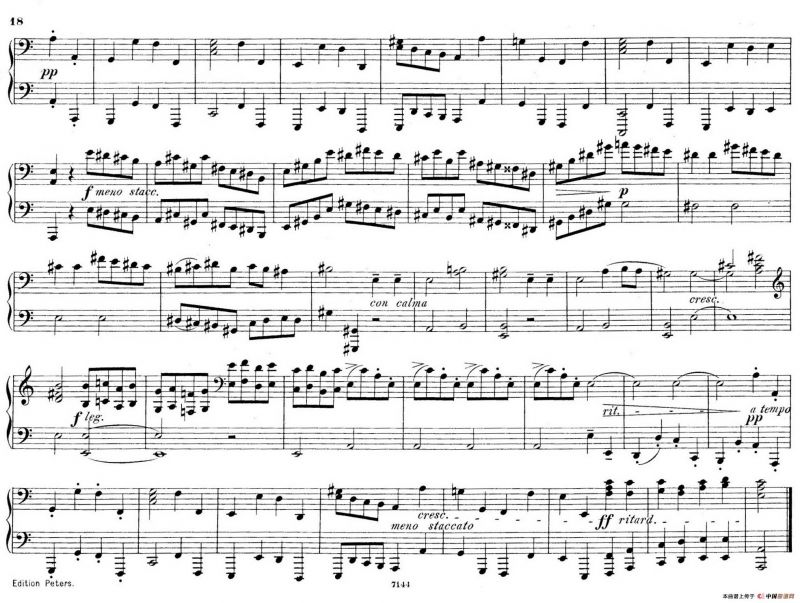 Deux Morceaux Pour Quatre Mains Op.43（2首四手联弹小品·2）