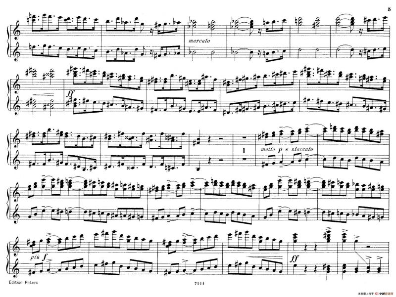 Deux Morceaux Pour Quatre Mains Op.43（2首四手联弹小品·1）