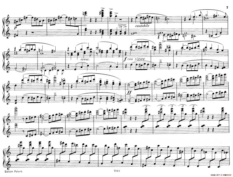 Deux Morceaux Pour Quatre Mains Op.43（2首四手联弹小品·1）