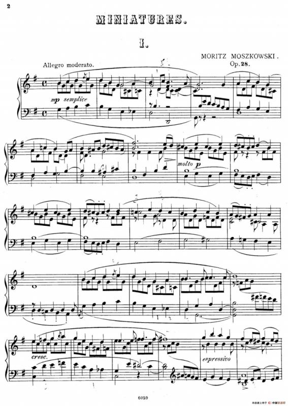 Cinque Miniatures Op.28（5首小画像·1）