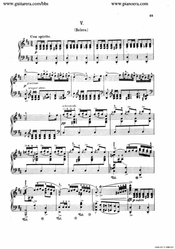 Spanish Dances Op.12（西班牙舞曲·钢琴独奏版）