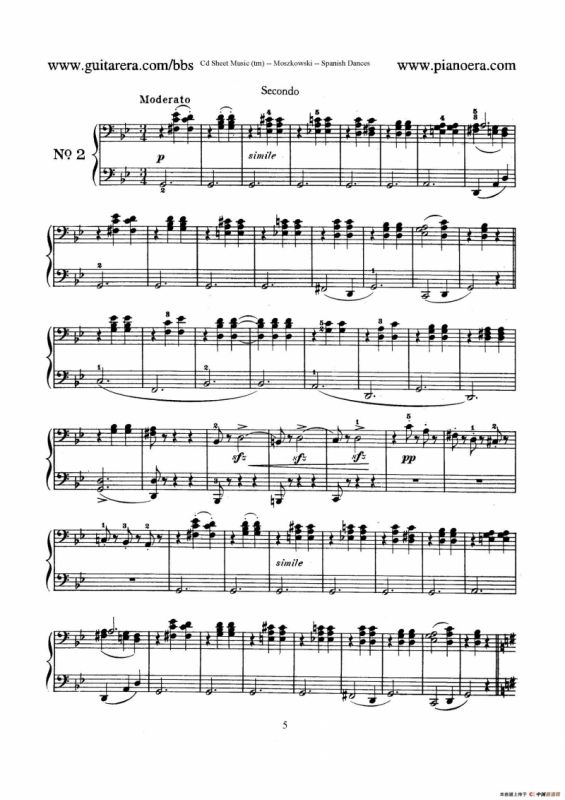 Spanish Dances Op.12（西班牙舞曲·四手联弹版）