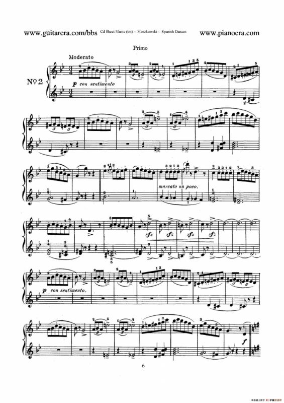 Spanish Dances Op.12（西班牙舞曲·四手联弹版）