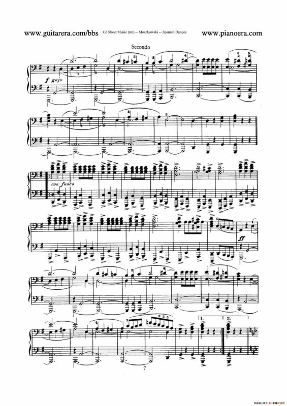 Spanish Dances Op.12（西班牙舞曲·四手联弹版）