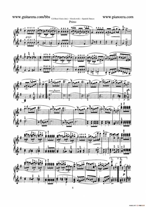 Spanish Dances Op.12（西班牙舞曲·四手联弹版）