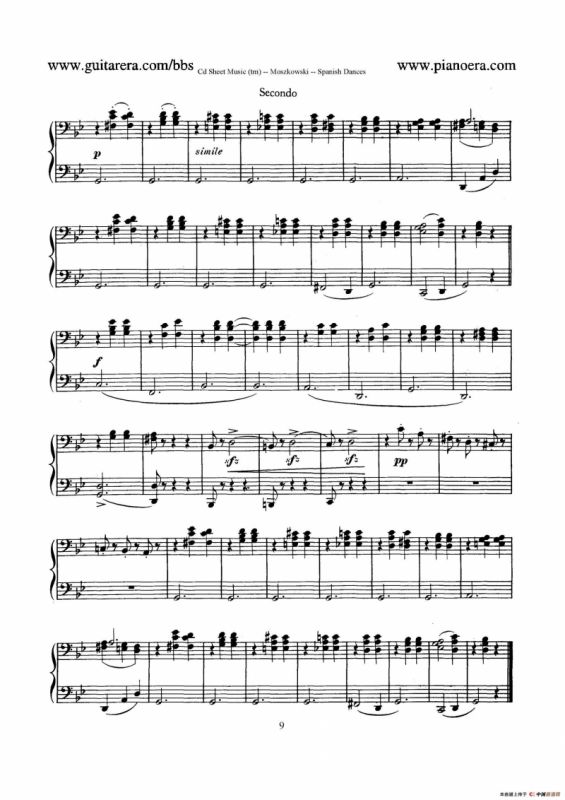 Spanish Dances Op.12（西班牙舞曲·四手联弹版）