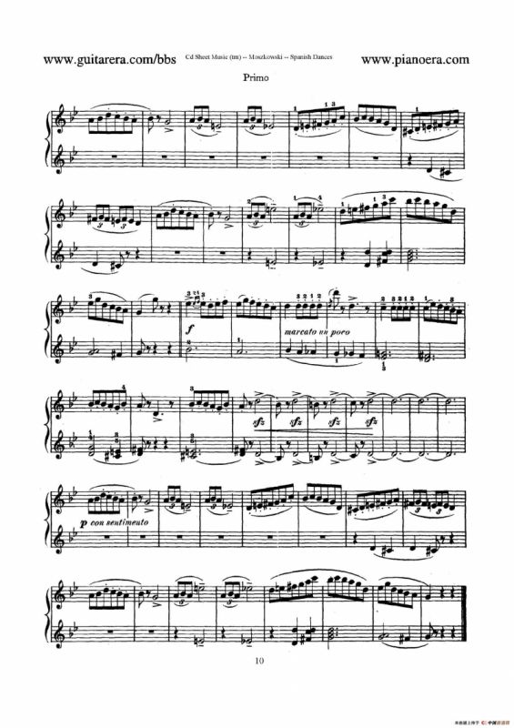 Spanish Dances Op.12（西班牙舞曲·四手联弹版）