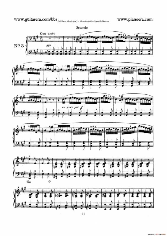Spanish Dances Op.12（西班牙舞曲·四手联弹版）