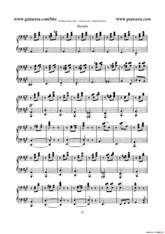 Spanish Dances Op.12（西班牙舞曲·四手联弹版）