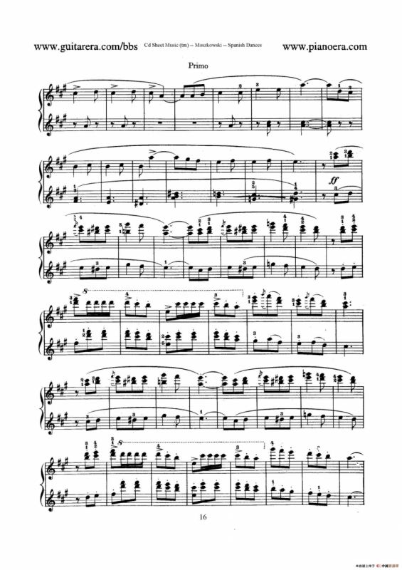 Spanish Dances Op.12（西班牙舞曲·四手联弹版）