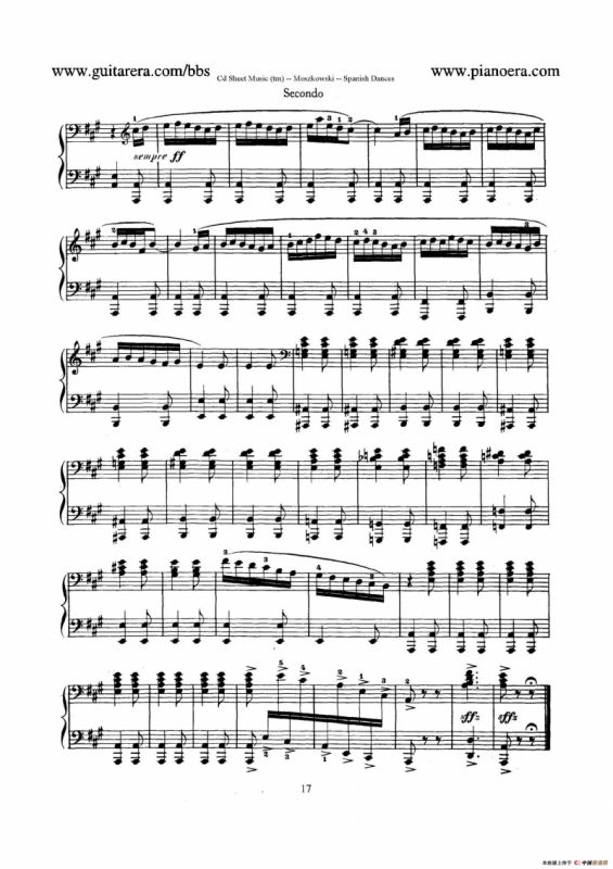 Spanish Dances Op.12（西班牙舞曲·四手联弹版）