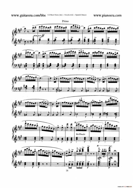 Spanish Dances Op.12（西班牙舞曲·四手联弹版）