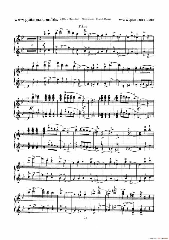 Spanish Dances Op.12（西班牙舞曲·四手联弹版）