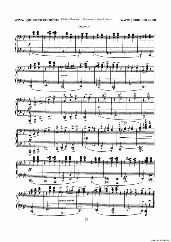 Spanish Dances Op.12（西班牙舞曲·四手联弹版）