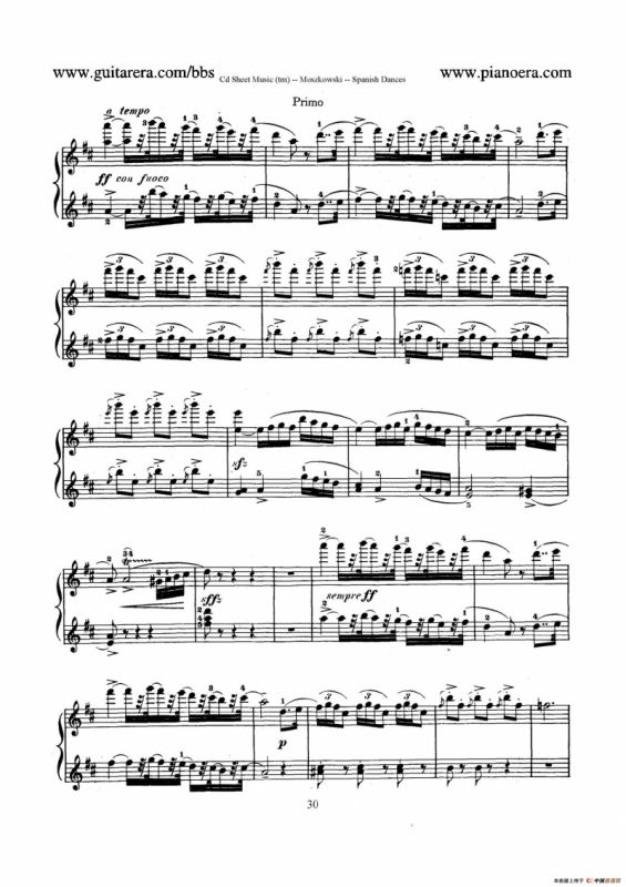 Spanish Dances Op.12（西班牙舞曲·四手联弹版）