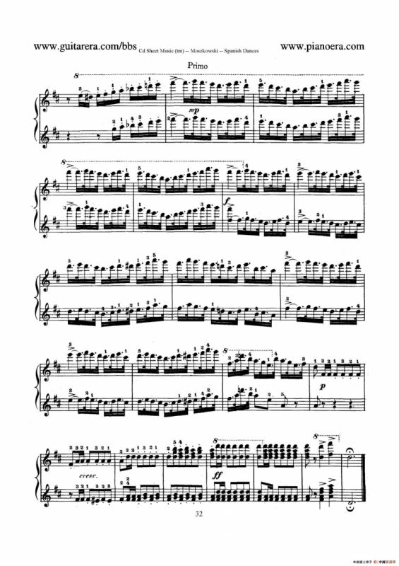 Spanish Dances Op.12（西班牙舞曲·四手联弹版）