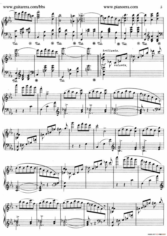 Valse Brillante in A Flat Major（降A大调华丽圆舞曲）