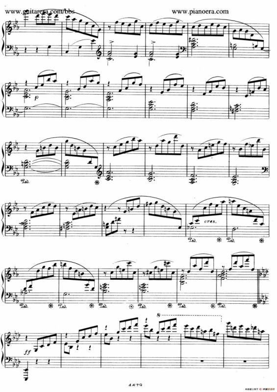 Valse Brillante in A Flat Major（降A大调华丽圆舞曲）