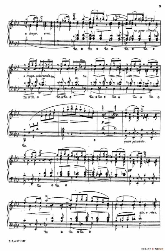 Albumblatt Op.2（纪念册的一页·莫什科夫斯基 作曲版）