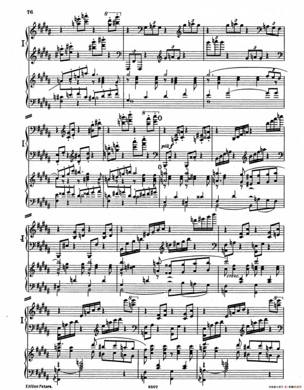 Piano Concerto in E Major Op.59（E大调钢琴协奏曲·双钢琴·第四乐章）