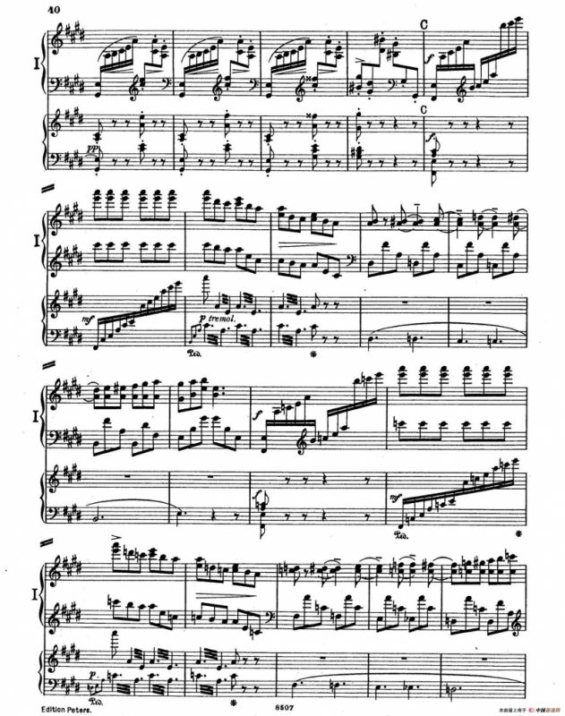 Piano Concerto in E Major Op.59（E大调钢琴协奏曲·双钢琴·第三乐章）