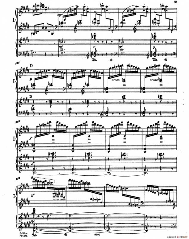 Piano Concerto in E Major Op.59（E大调钢琴协奏曲·双钢琴·第三乐章）