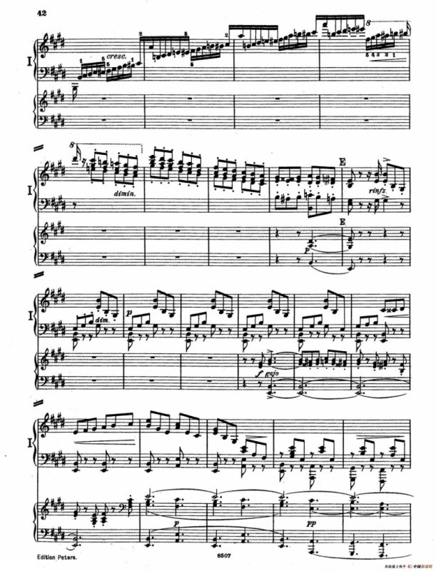 Piano Concerto in E Major Op.59（E大调钢琴协奏曲·双钢琴·第三乐章）