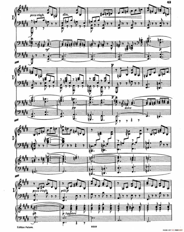 Piano Concerto in E Major Op.59（E大调钢琴协奏曲·双钢琴·第三乐章）