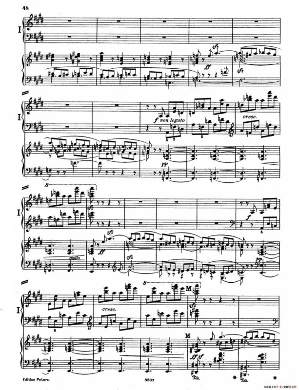 Piano Concerto in E Major Op.59（E大调钢琴协奏曲·双钢琴·第三乐章）