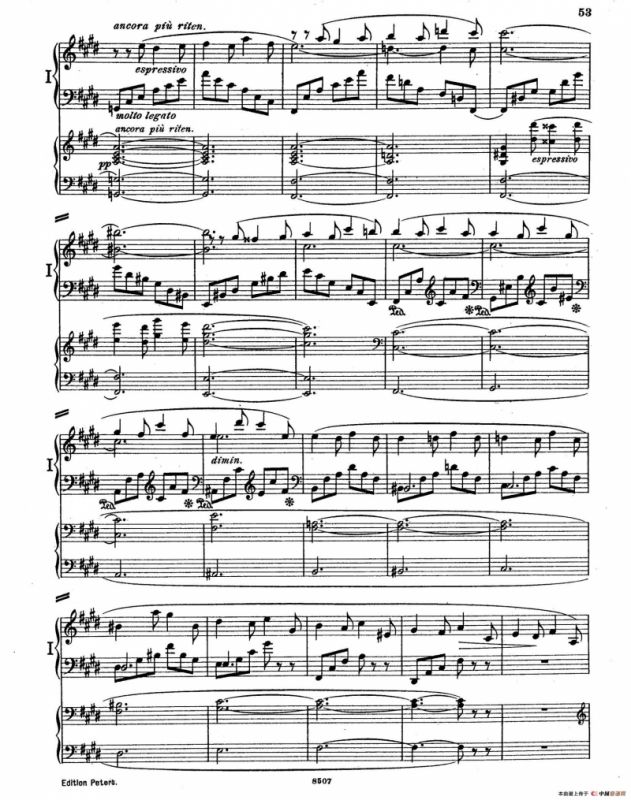 Piano Concerto in E Major Op.59（E大调钢琴协奏曲·双钢琴·第三乐章）