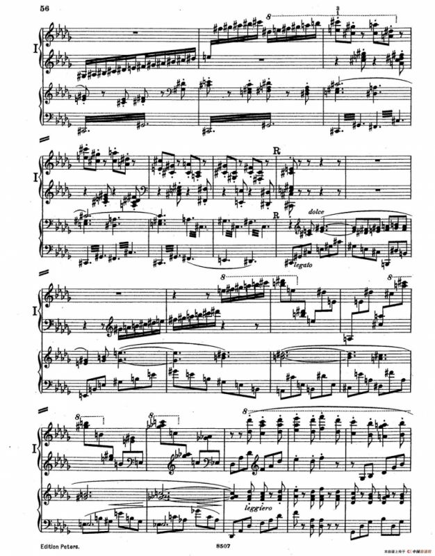 Piano Concerto in E Major Op.59（E大调钢琴协奏曲·双钢琴·第三乐章）