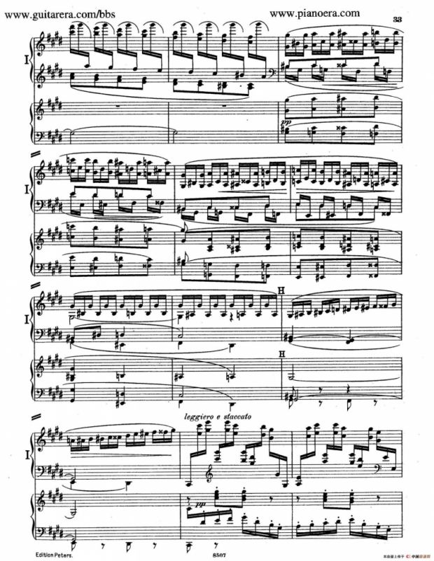 Piano Concerto in E Major Op.59（E大调钢琴协奏曲·双钢琴·第二乐章）