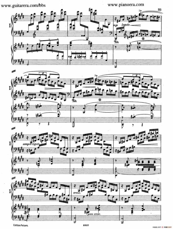 Piano Concerto in E Major Op.59（E大调钢琴协奏曲·双钢琴·第二乐章）