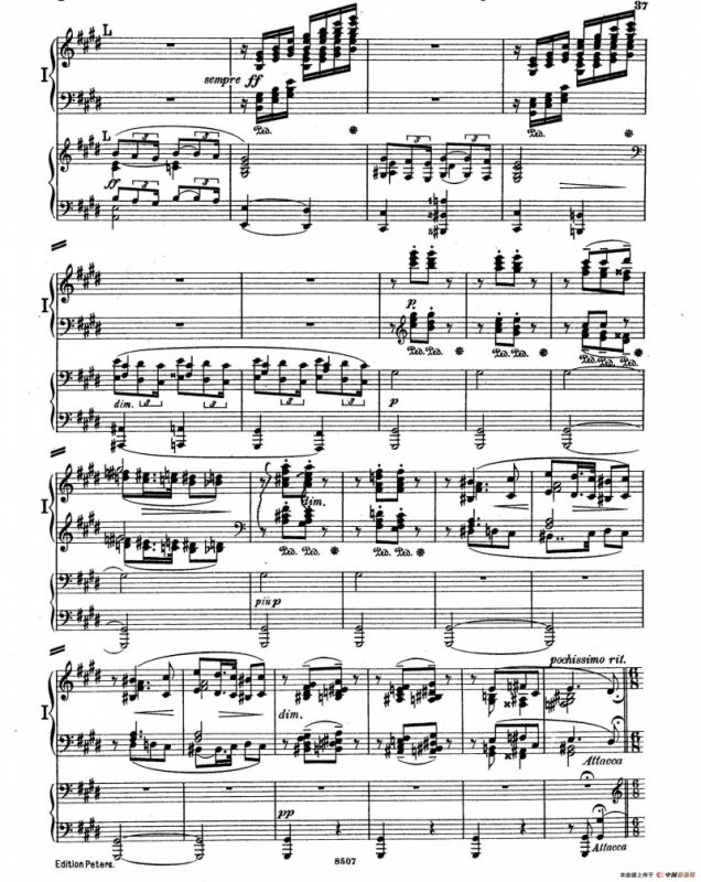 Piano Concerto in E Major Op.59（E大调钢琴协奏曲·双钢琴·第二乐章）