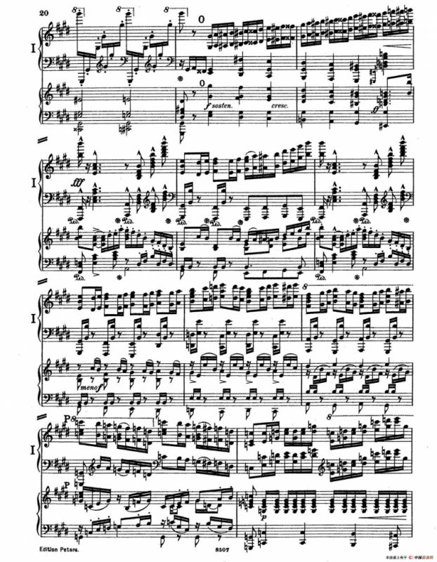 Piano Concerto in E Major Op.59（E大调钢琴协奏曲·双钢琴·第一乐章）