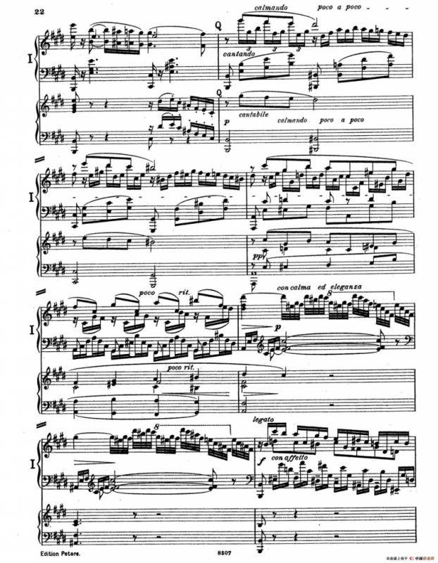 Piano Concerto in E Major Op.59（E大调钢琴协奏曲·双钢琴·第一乐章）