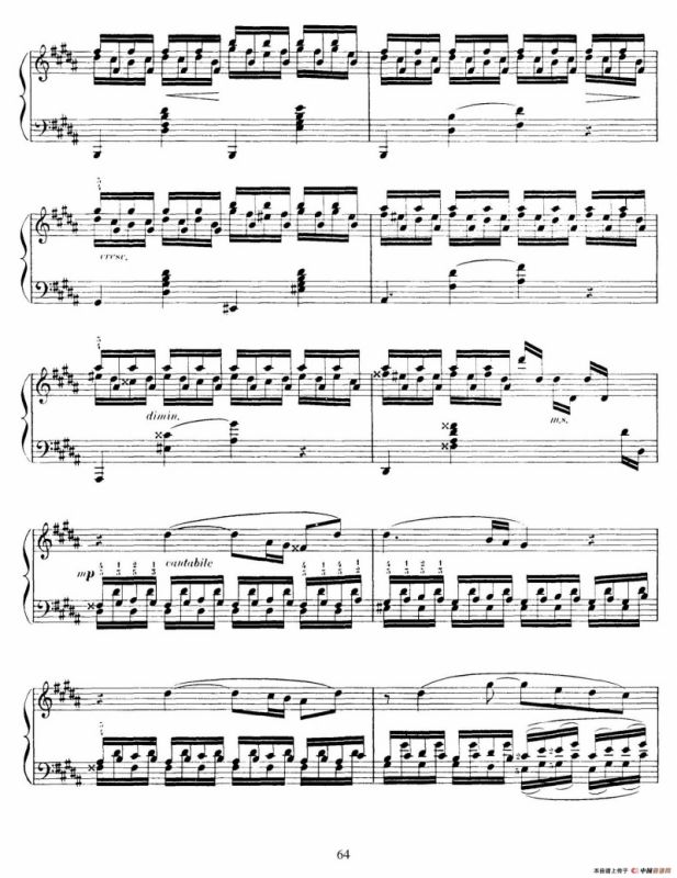 15 Etudes de Vortuosite Op.72（15首辉煌练习曲·15）