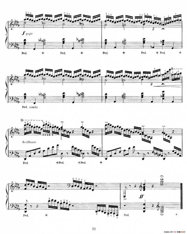 15 Etudes de Vortuosite Op.72（15首辉煌练习曲·12）